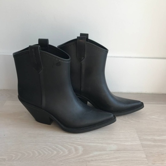 Givenchy Shoes - Givenchy Black Rain Booties Size 8 EU 38
